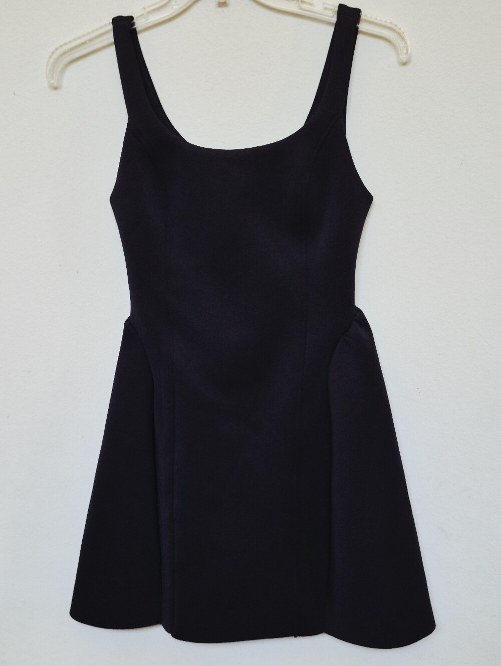 Maeve Women's Black Scoop-Neck Fit and Flare Mini Dress Size XS